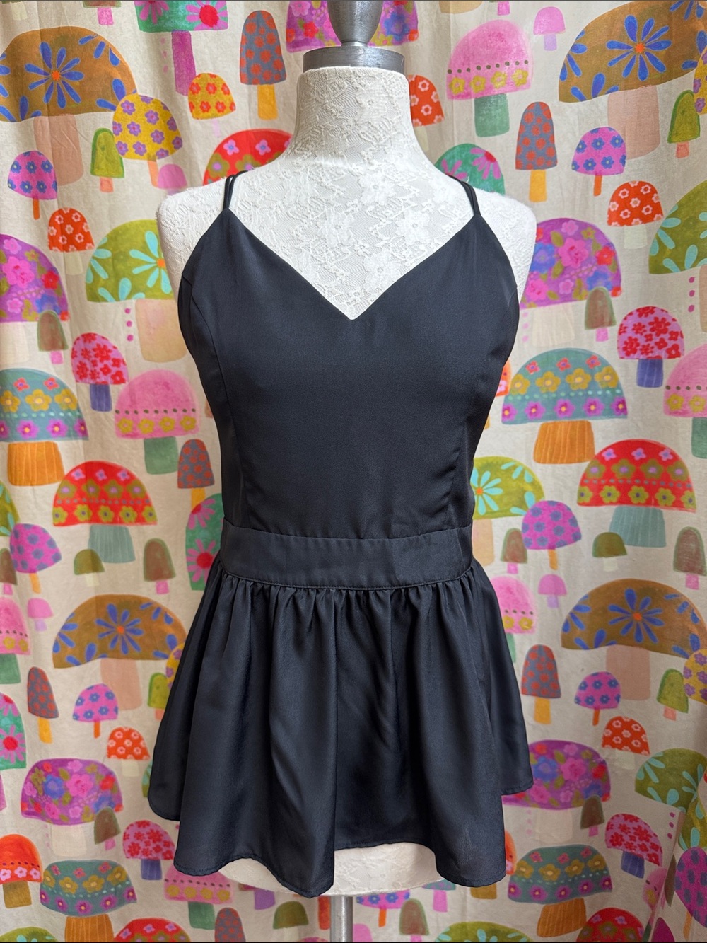 Lavender Brown Cross Strap Camisole. Medium